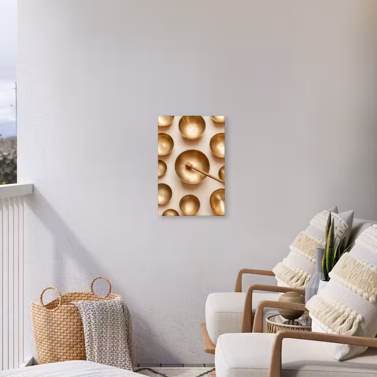 Buiten canvas - Symmetrisch - Goud - Brons - Balans — 4