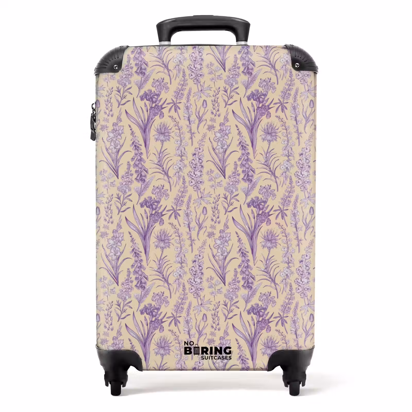 Koffer - Klassiek bloemen patroon paars — 1