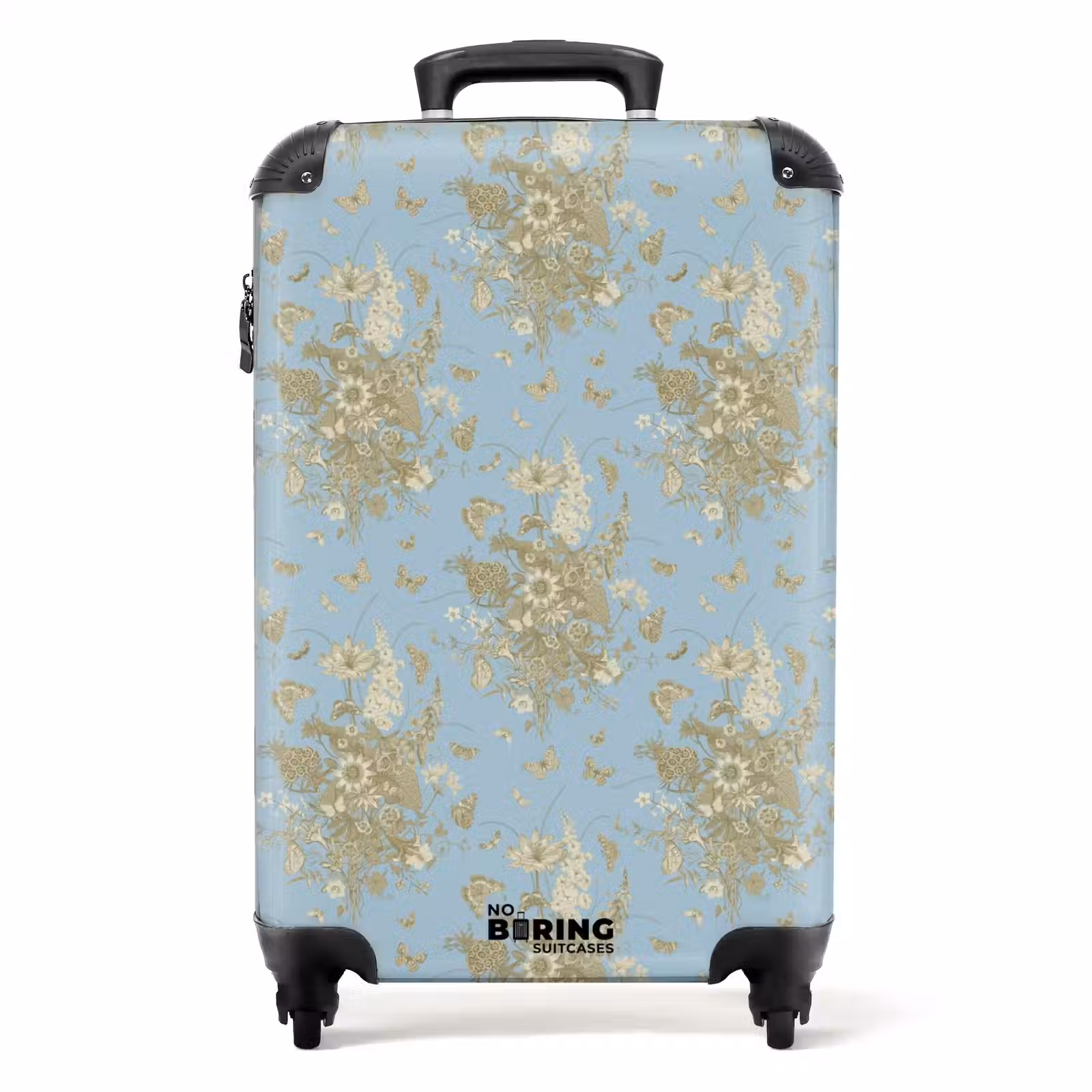 Koffer - Klassiek boeket patroon blauw — 1