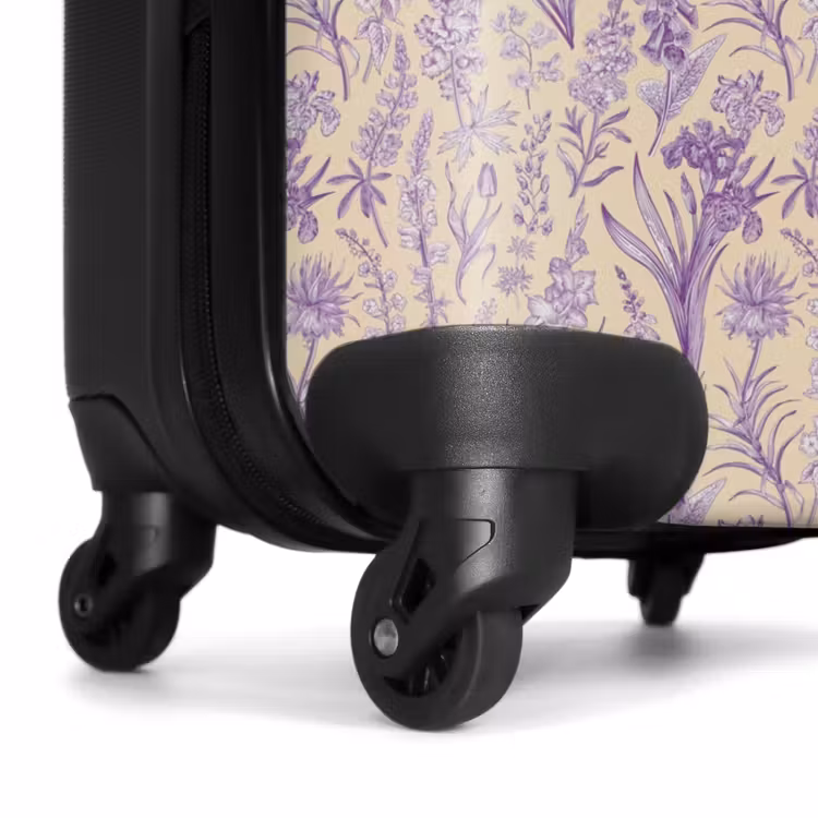 Koffer - Klassiek bloemen patroon paars — 7