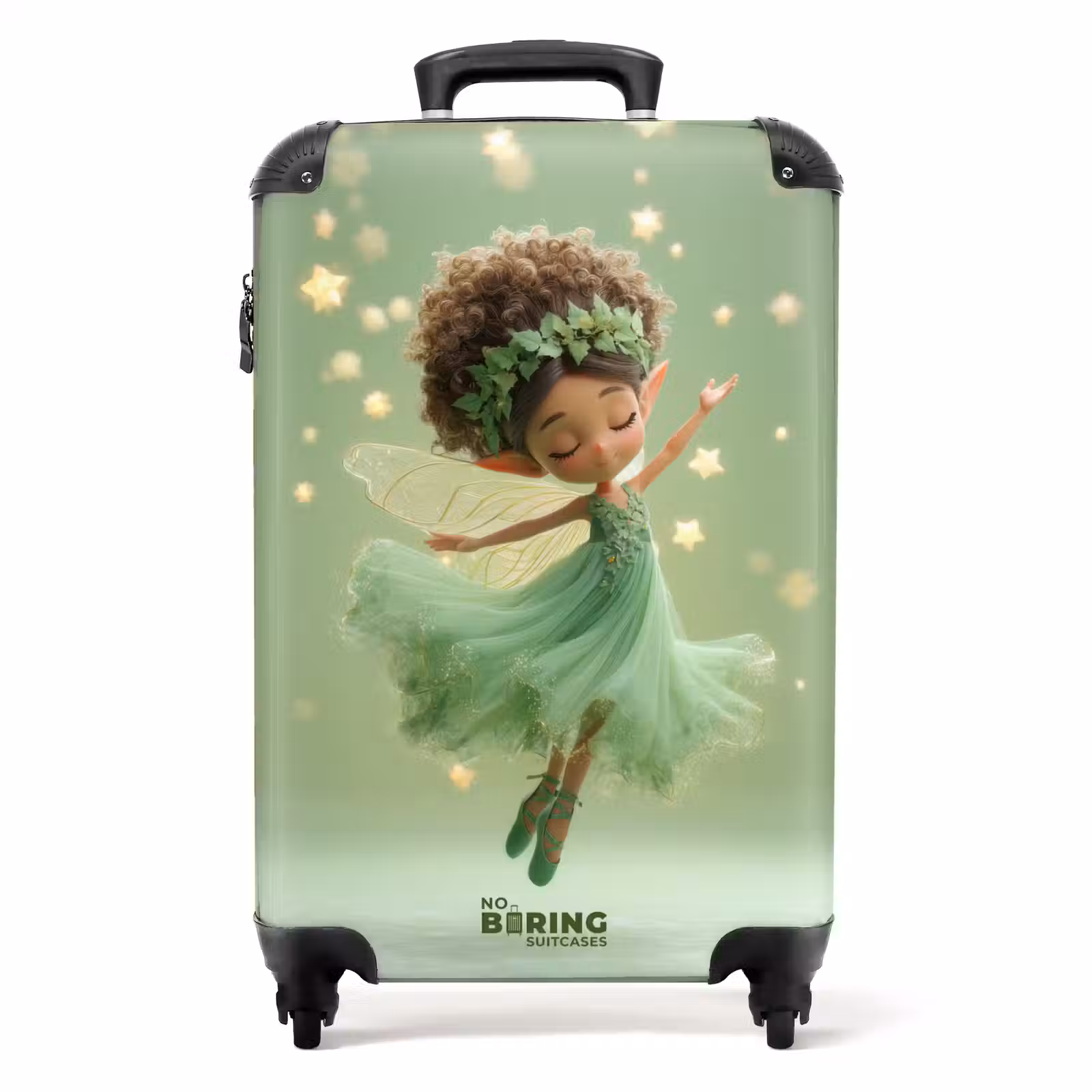 Koffer - Fee in een groene jurk — 1