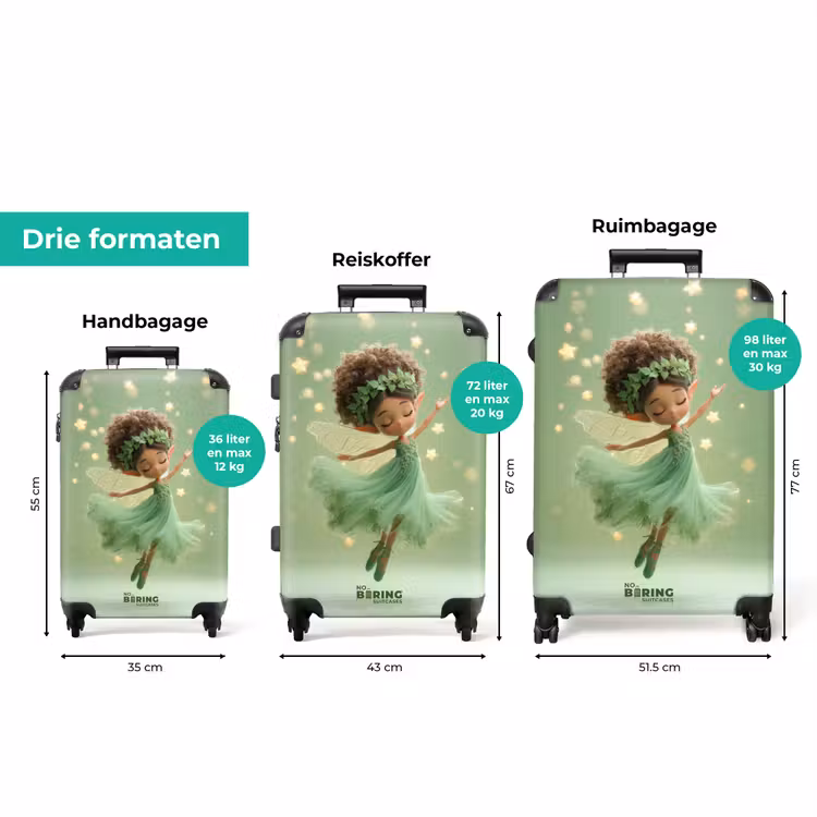 Koffer - Fee in een groene jurk — 3