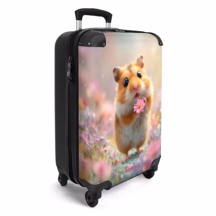 Koffer - Hamster omringd door bloemen — 2