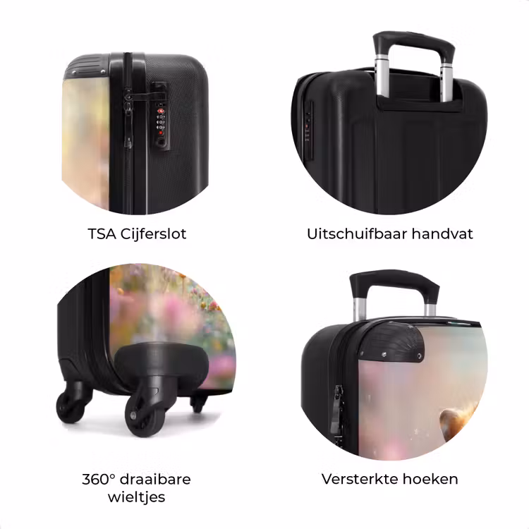 Koffer - Hamster omringd door bloemen — 8