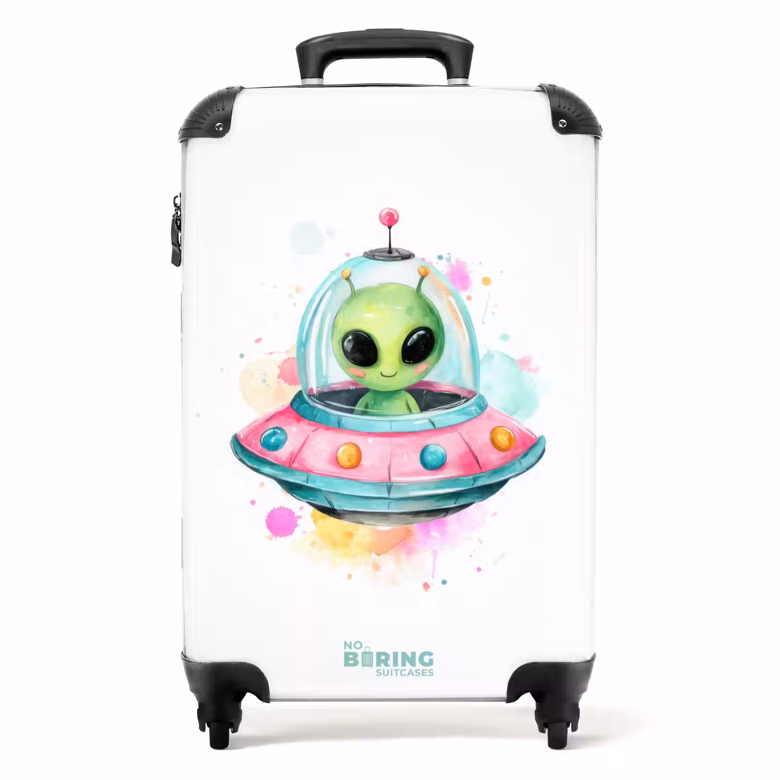 Koffer - Alien in een kleurrijke ufo — 1