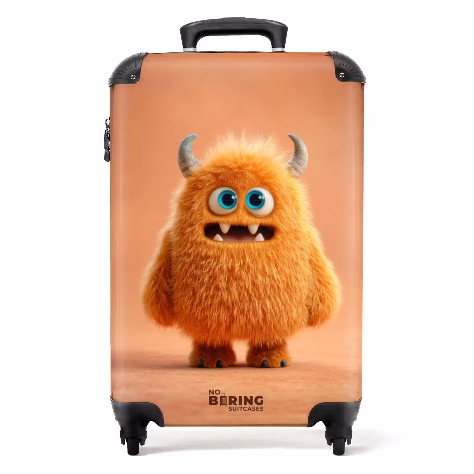 Koffer - Oranje monster op een oranje achtergrond — 1