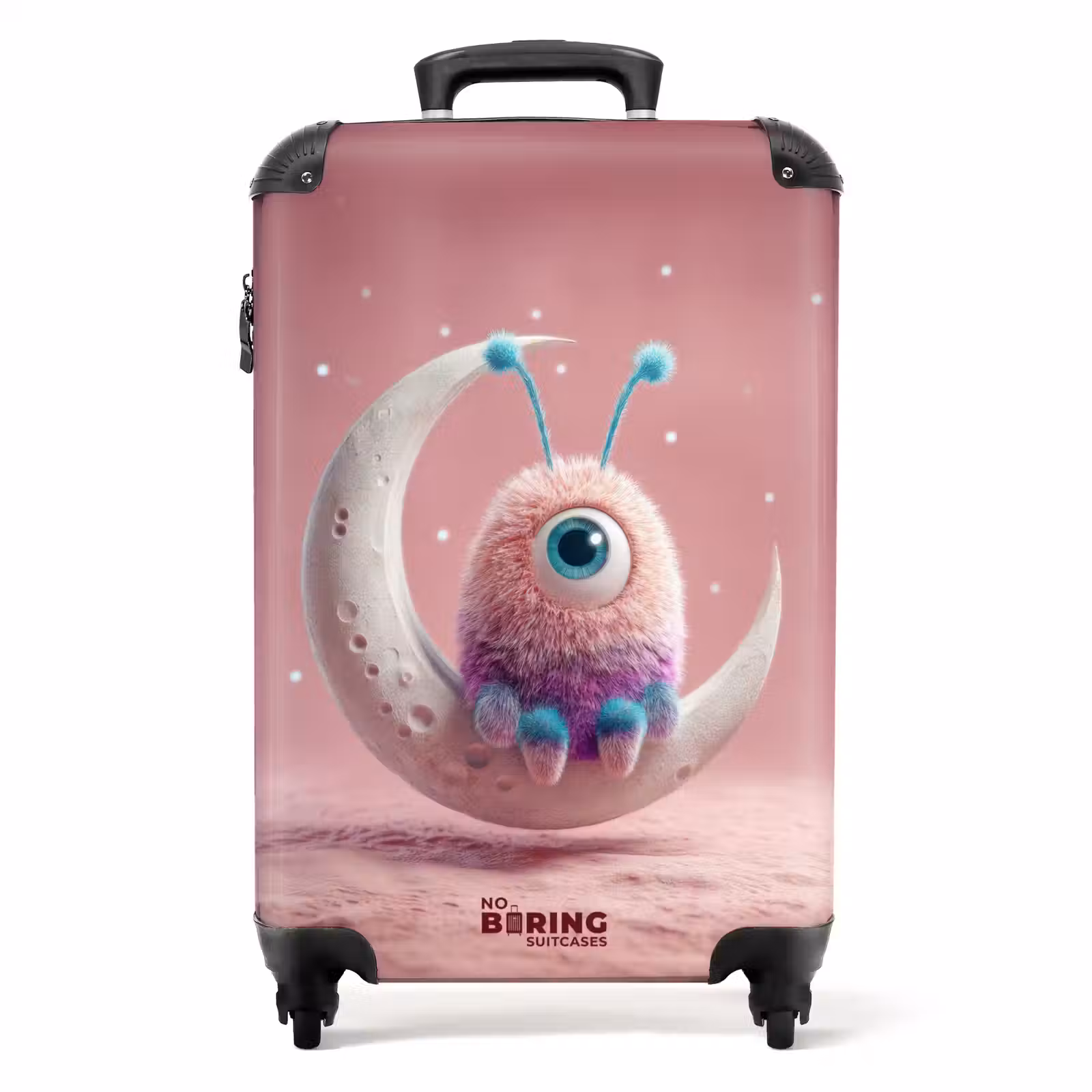 Koffer - Roze monster op de maan — 1