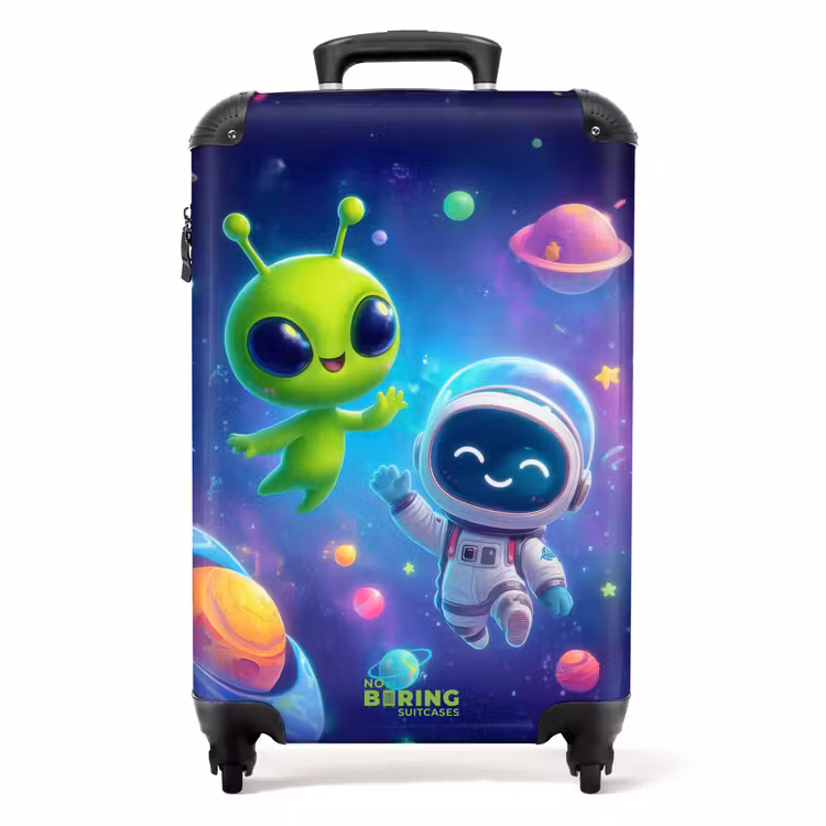Koffer - Alien en astronaut in de ruimte — 1