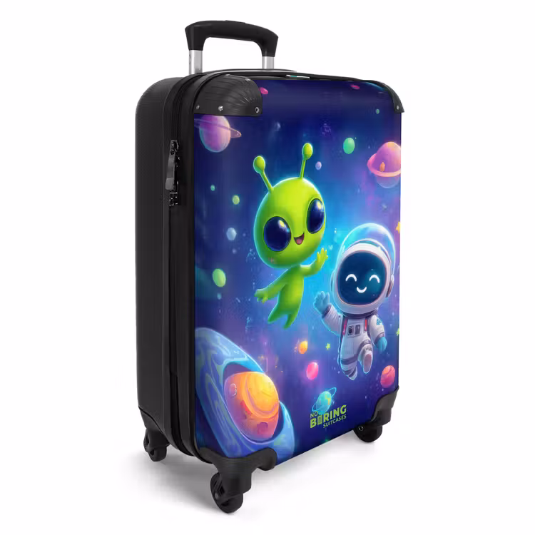 Koffer - Alien en astronaut in de ruimte — 2