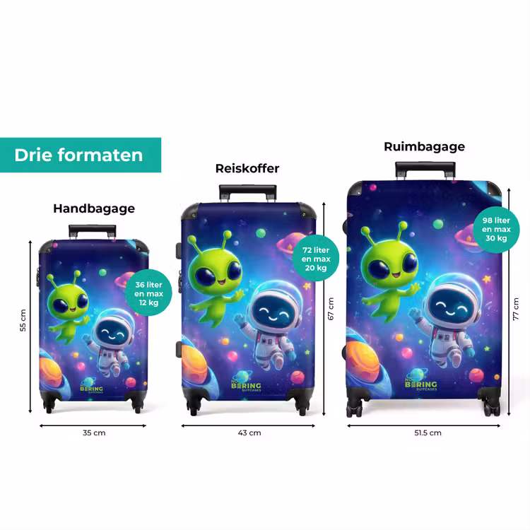 Koffer - Alien en astronaut in de ruimte — 3