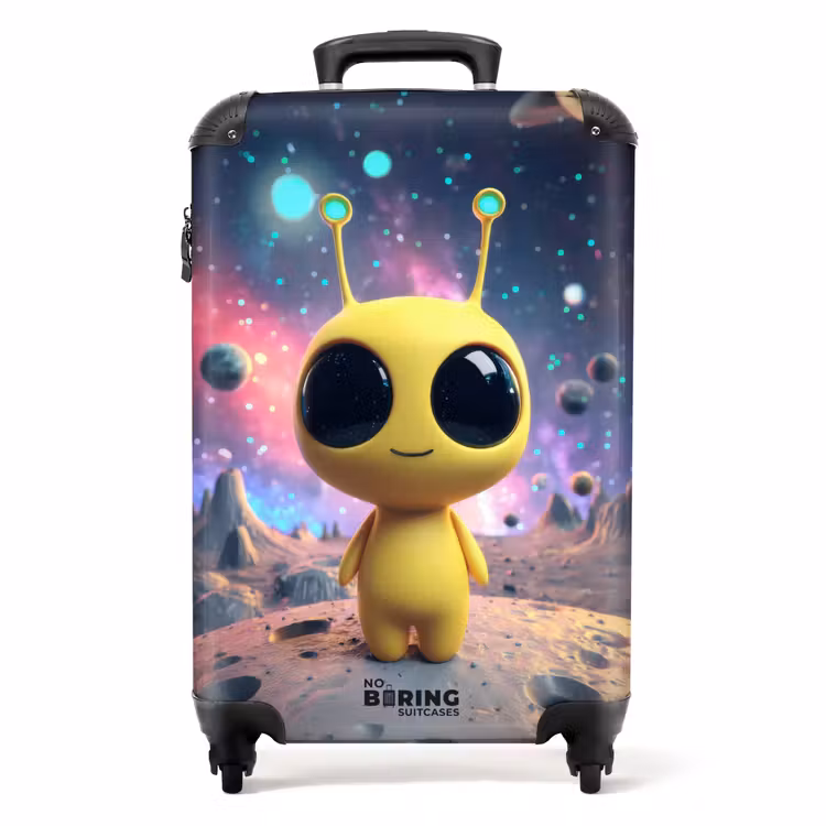 Koffer - Gele alien op een planeet — 1