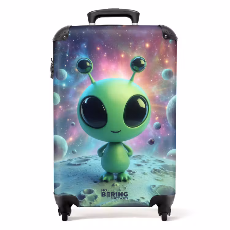 Koffer - Groene alien op een planeet — 1