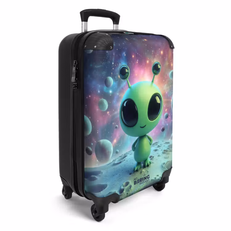 Koffer - Groene alien op een planeet — 2