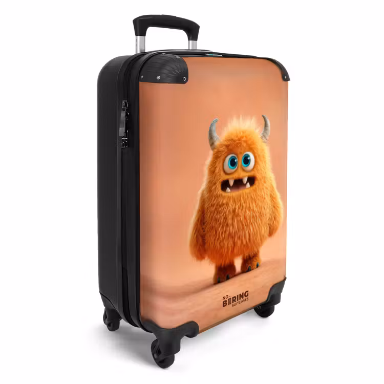 Koffer - Oranje monster op een oranje achtergrond — 2