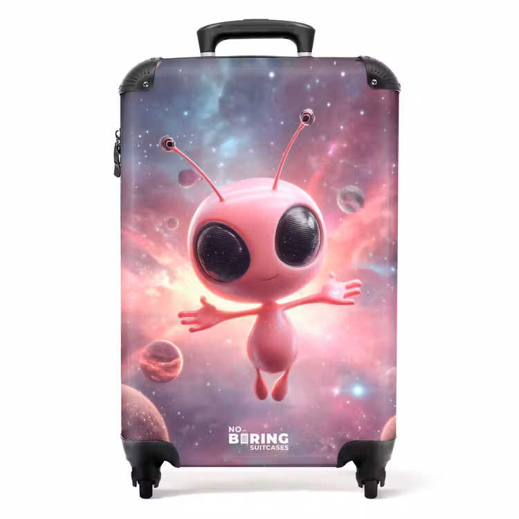 Koffer - Roze alien in de ruimte — 1