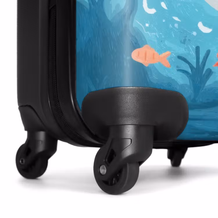 Koffer - animatie haai zwemmend in het water — 7