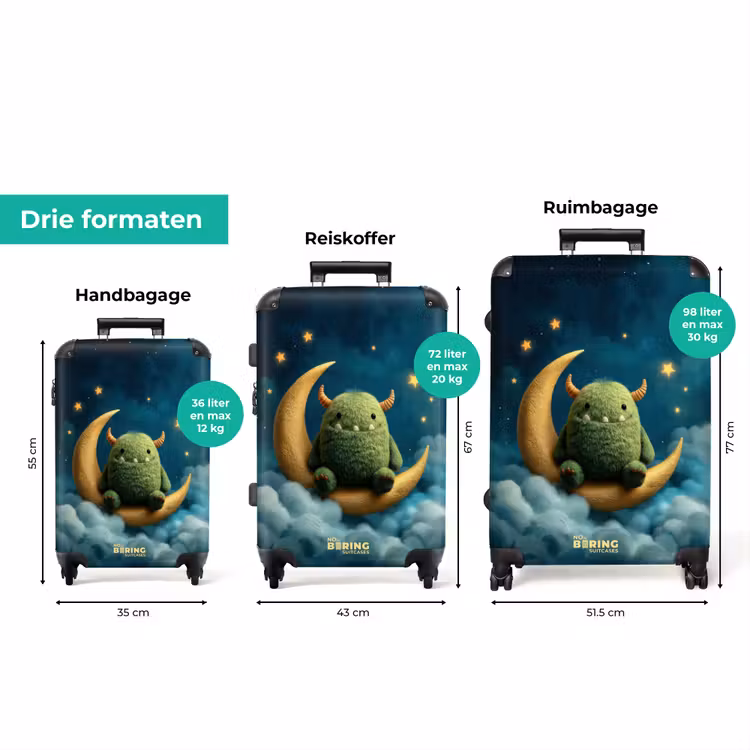 Koffer - Groen monster op de maan — 3