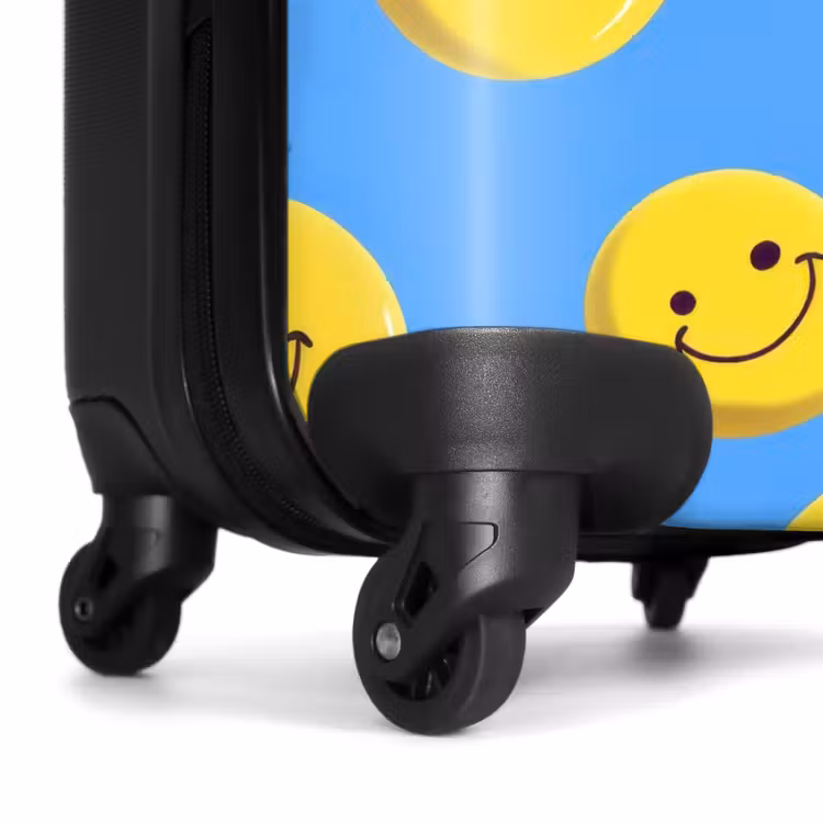 Koffer - Smiley's op een blauwe achtergrond — 7