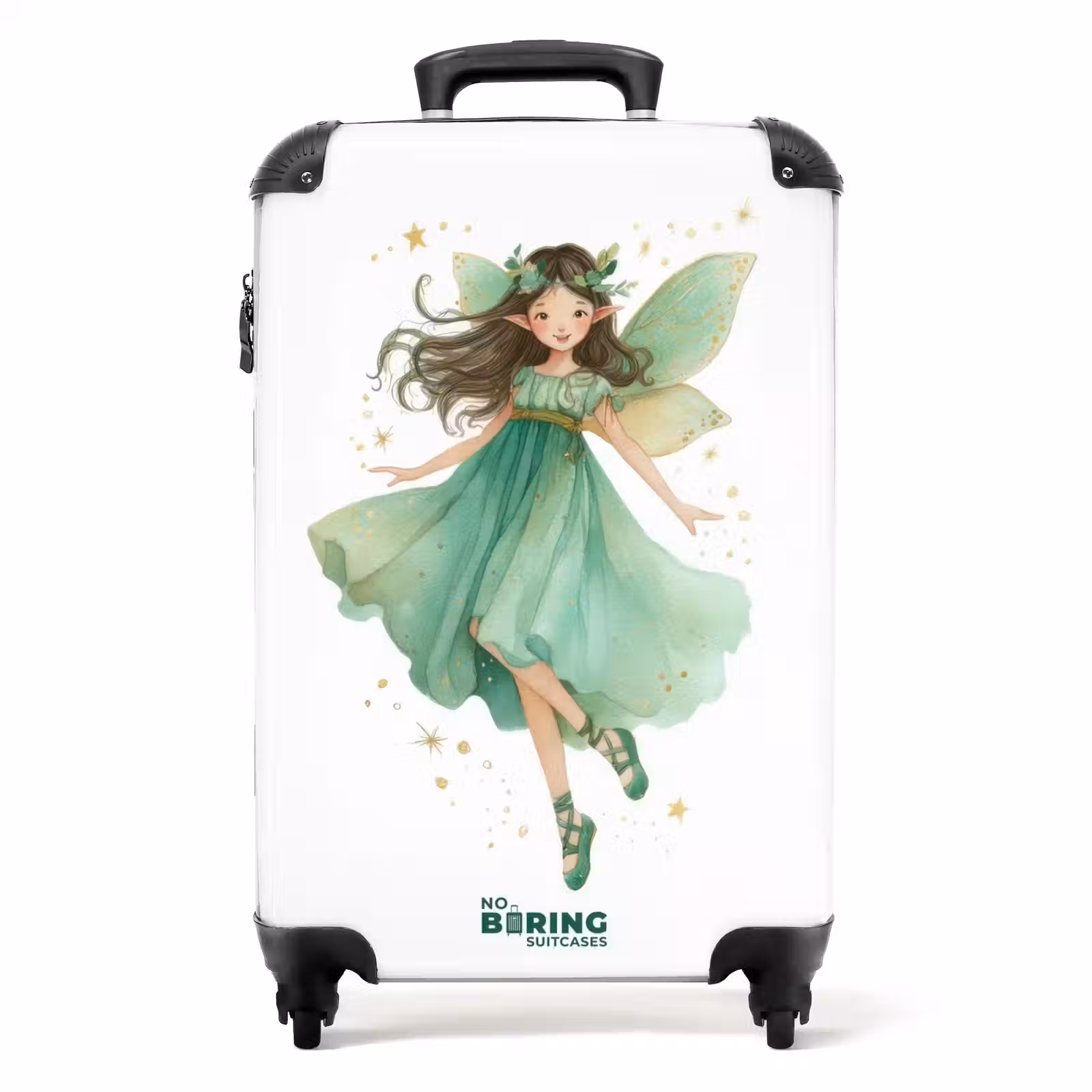 Koffer - Elf met bruin haar en een groene jurk — 1