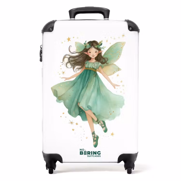 Koffer - Elf met bruin haar en een groene jurk — 1