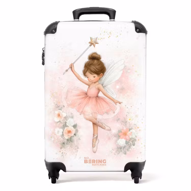 Koffer - Fee in een balletjurk op spitzen — 1