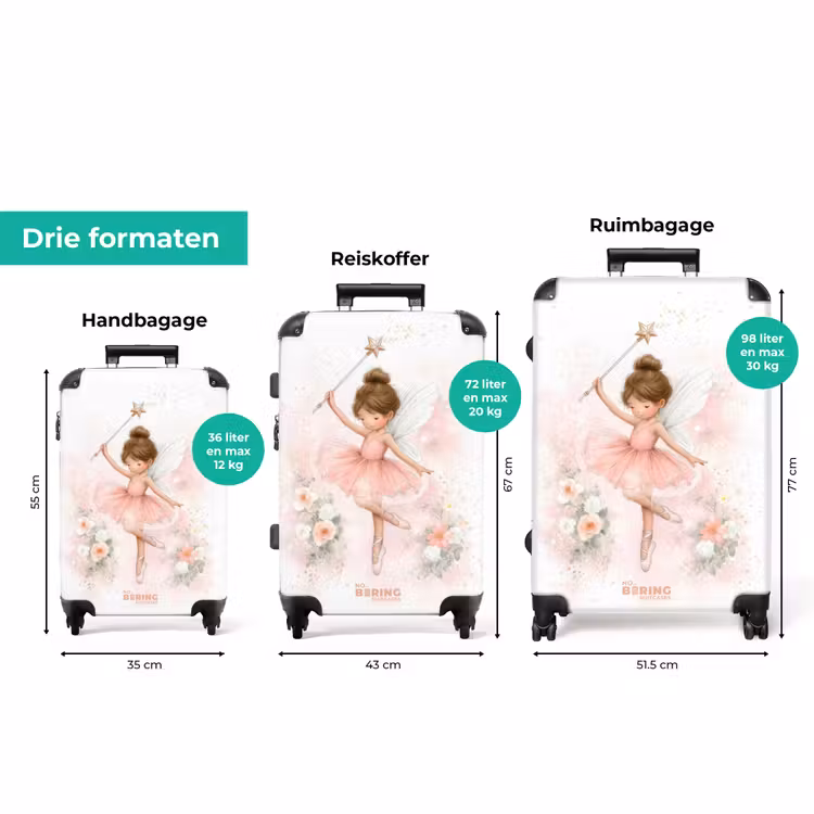 Koffer - Fee in een balletjurk op spitzen — 3