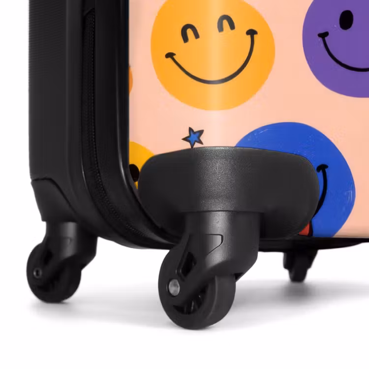 Koffer - Patroon van kleurrijke smiley's — 7