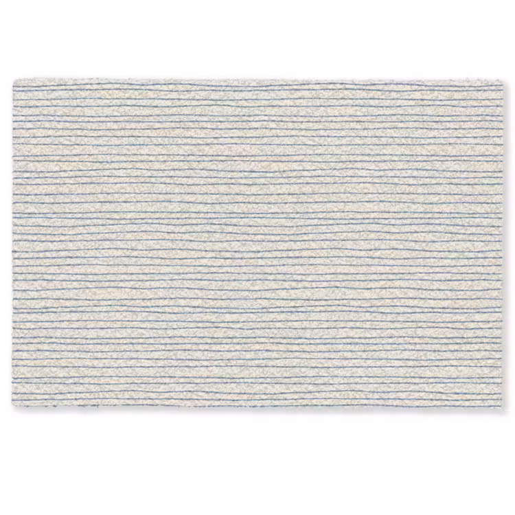 Deurmat - Blauw - Strepen - Beige — 1