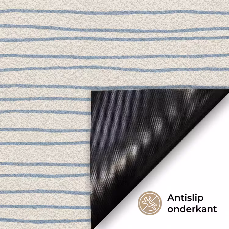 Deurmat - Blauw - Strepen - Beige — 6