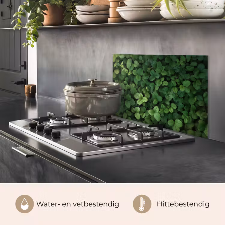Spatscherm keuken - Groen - Bladeren - Kartel - Zonlicht — 7