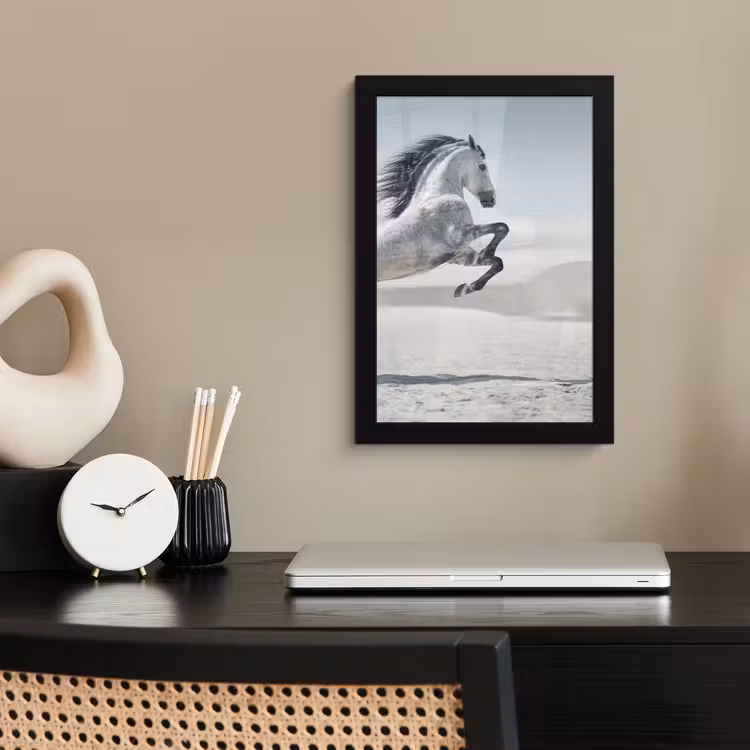 Poster met lijst - Paard - Dieren - Zand - Natuur — 2