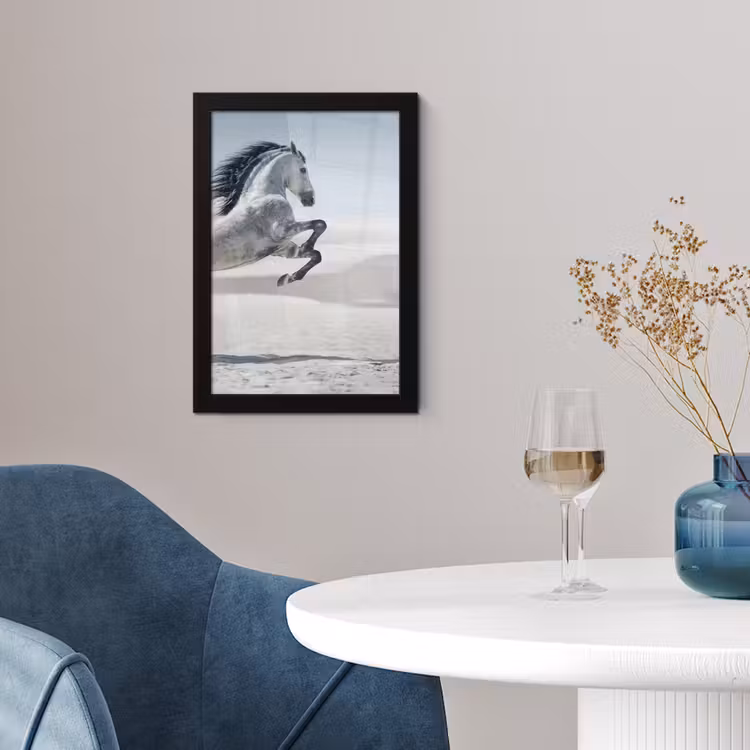Poster met lijst - Paard - Dieren - Zand - Natuur — 4