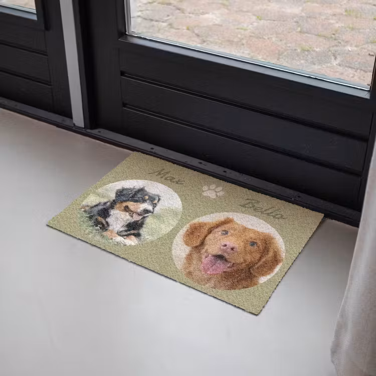 Gepersonaliseerde deurmat - Eigen - Foto's - Rond — 2