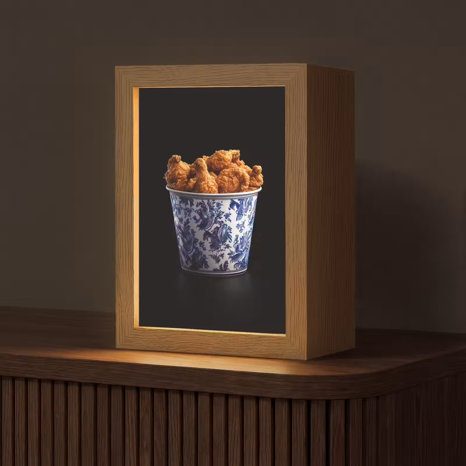 Tafellamp - Kip - Bucket - Delfts blauw - Lekker — 1