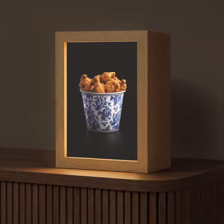 Tafellamp - Kip - Bucket - Delfts blauw - Lekker