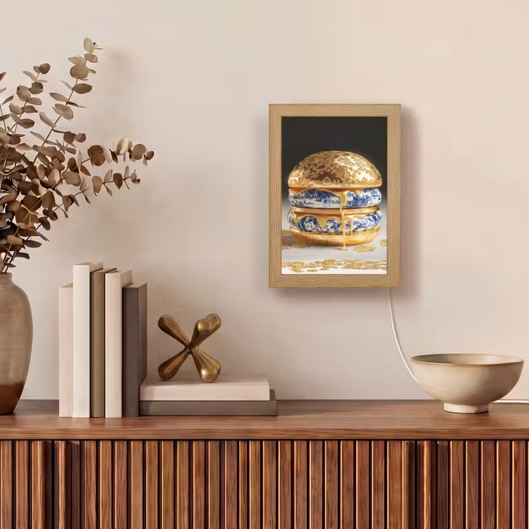 Tafellamp - Delftsblauw - Goud - Burger — 4