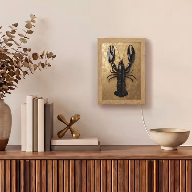 Tafellamp - Kreeft - Zwart - Goud - Luxe — 4