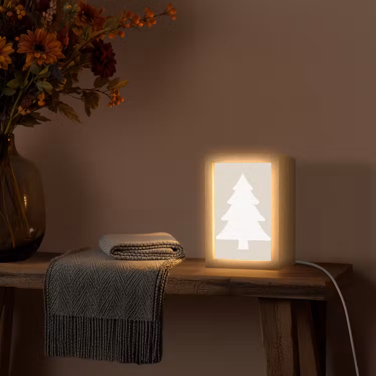 Tafellamp - Japandi - Kerstboom - Beige - Kerstversiering — 3
