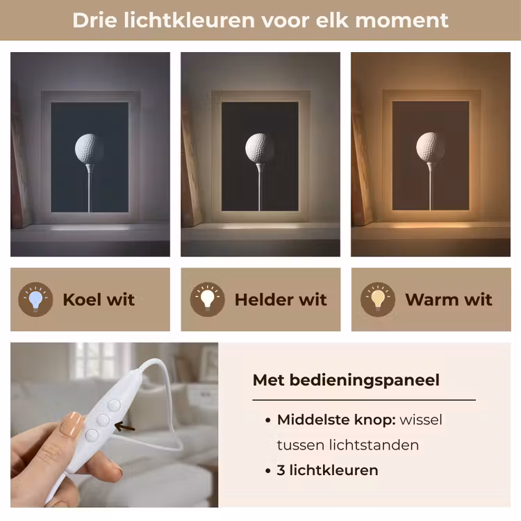 Tafellamp - Golfbal - Minimalistisch - Wit — 6