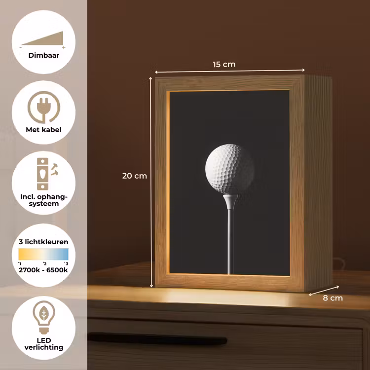 Tafellamp - Golfbal - Minimalistisch - Wit — 7