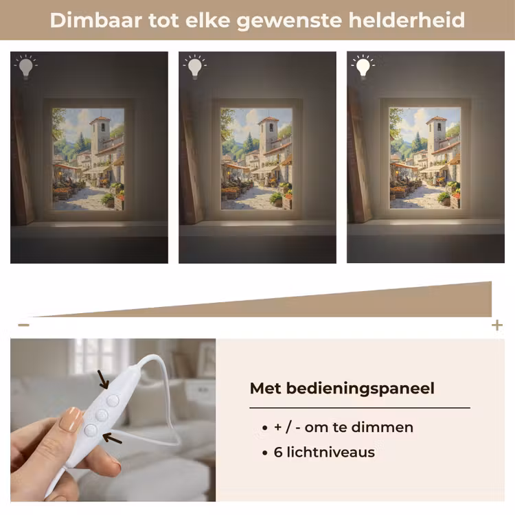 Tafellamp - Dorp - Zon - Kraampjes - Huizen — 8