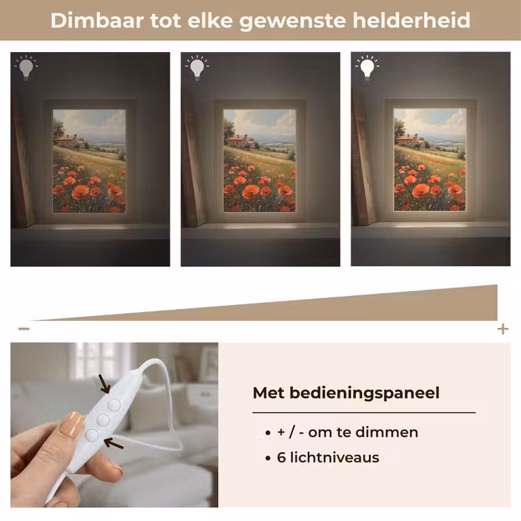 Tafellamp - Klaprozen - Rood - Heuvels - Landschap — 8