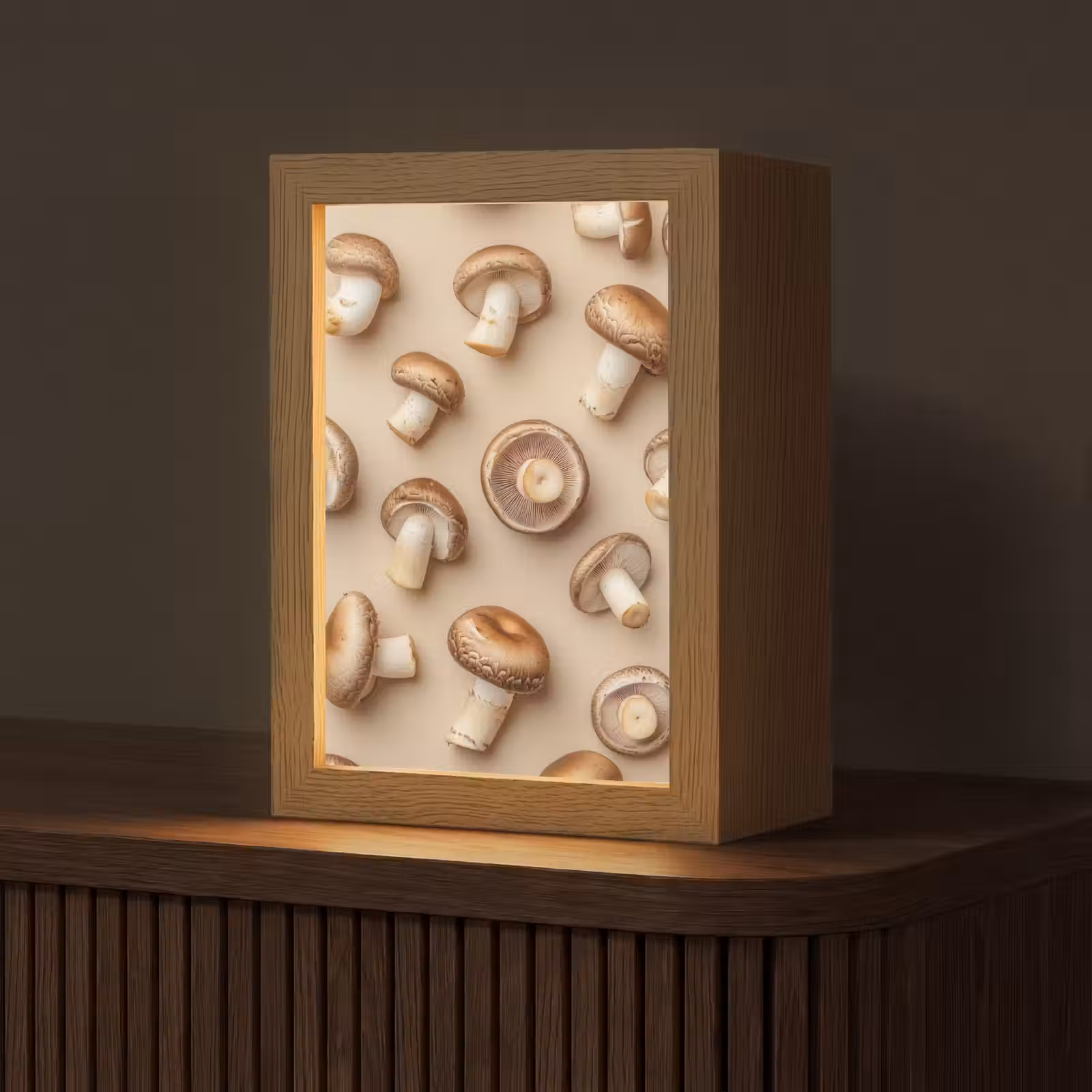 Tafellamp - Kastanje Champignons - Beige — 1