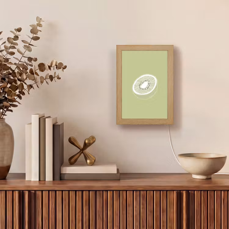 Tafellamp - Kiwi - Lijntekening - Minimalistisch - Groen — 4