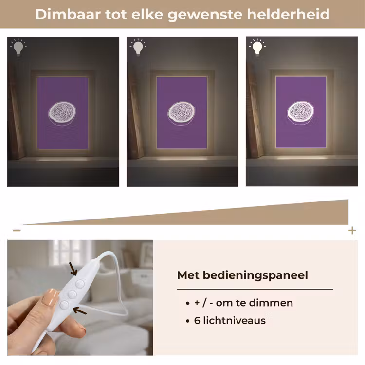 Tafellamp - Passievrucht - Zaadjes - Paars - Minimalistisch — 8