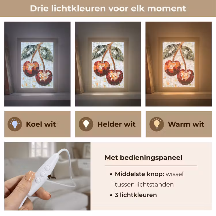 Tafellamp - Kersen Mozaïek — 6