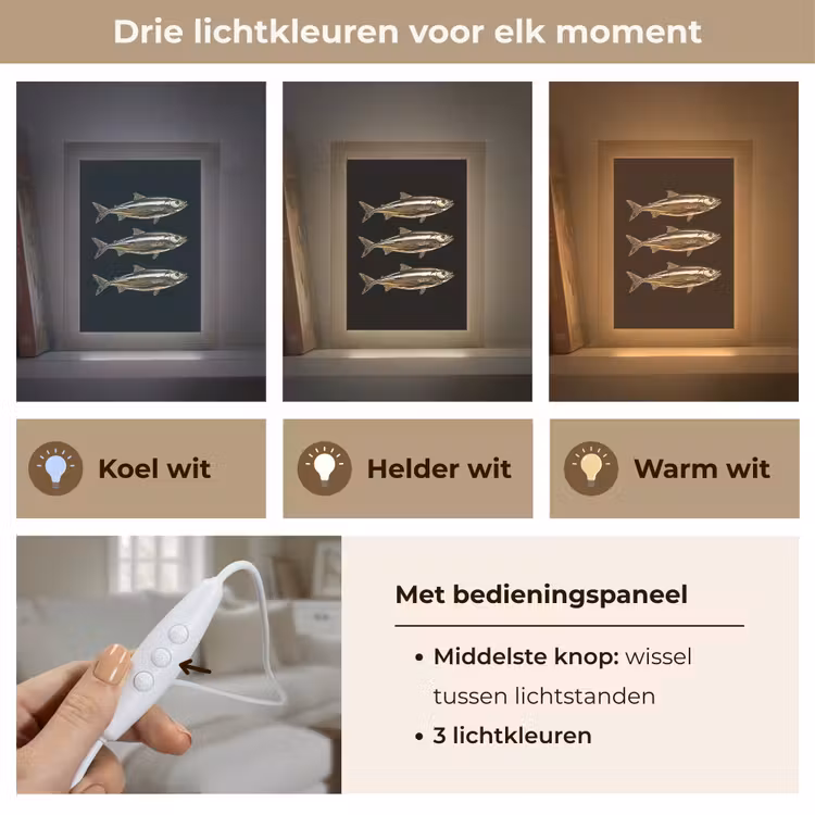 Tafellamp - Vissen - Goud - Zwart — 6