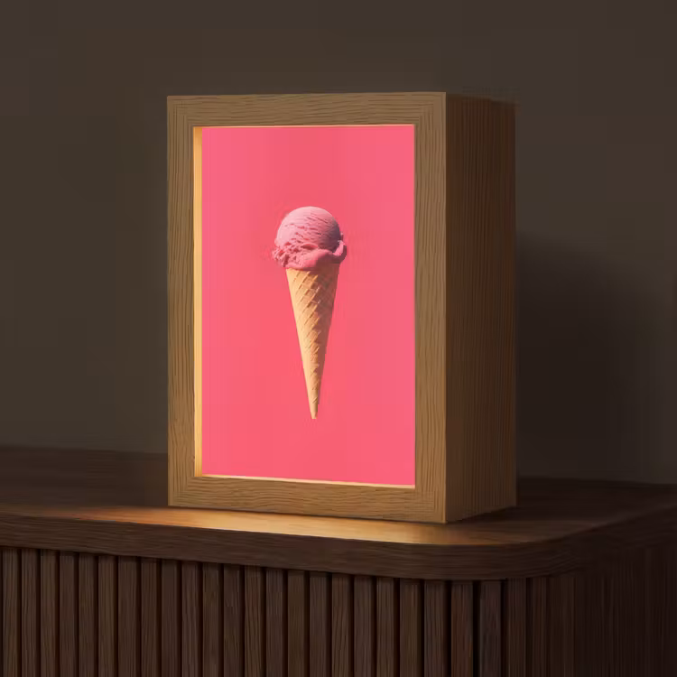 Tafellamp - Schepijs - Roze - Hoorntje — 1
