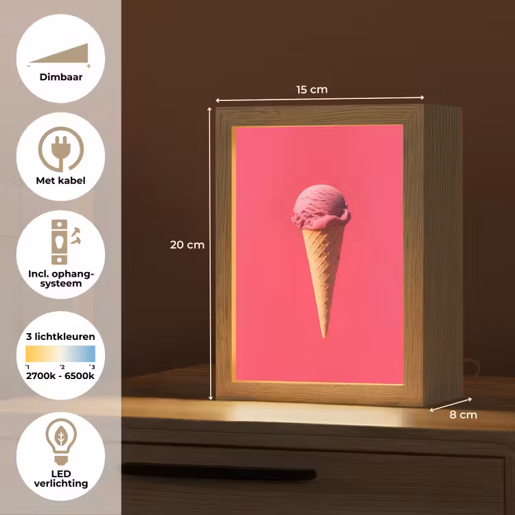Tafellamp - Schepijs - Roze - Hoorntje — 7