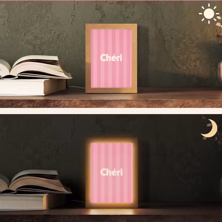Tafellamp - Gestreept - Roze - Chéri — 5